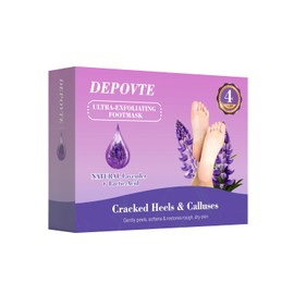 4Pack Foot Peel Mask,Skin Exfoliating Foot Masks,Cracked Feet, Callus, Dead Skin Remover -Exfoliating Peel Mask for Hard Skin,Exfoliating Foot Mask Socks (M, count, 4)