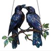 Wandbild oder Fensterbild 2 große Raben auf Ast 20 x