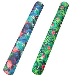 FindUWill 2 Pack Inflatable Swim Pool Noodles - Soft Fabric Covered Large Swim Noodles, Premium Buoyancy for Swimming Floating, Heavy Duty Pool Noodle Floats for Adults