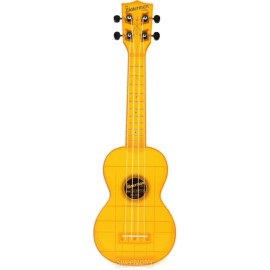 Kala Waterman Seaglass Collection Soprano Ukulele - Transparent Amber Yellow