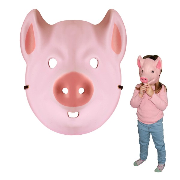 Wild Faces - Pig from Deluxebase. Safe foam animal masks for kids