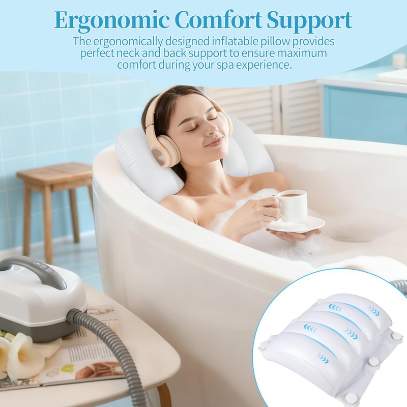 Bubble Bath Mat, Spa Mat for Bathtub for Home Relaxation,