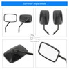 DREAMIZER Black 10mm Motorcycle Mirrors Universal Convex Rear View Side