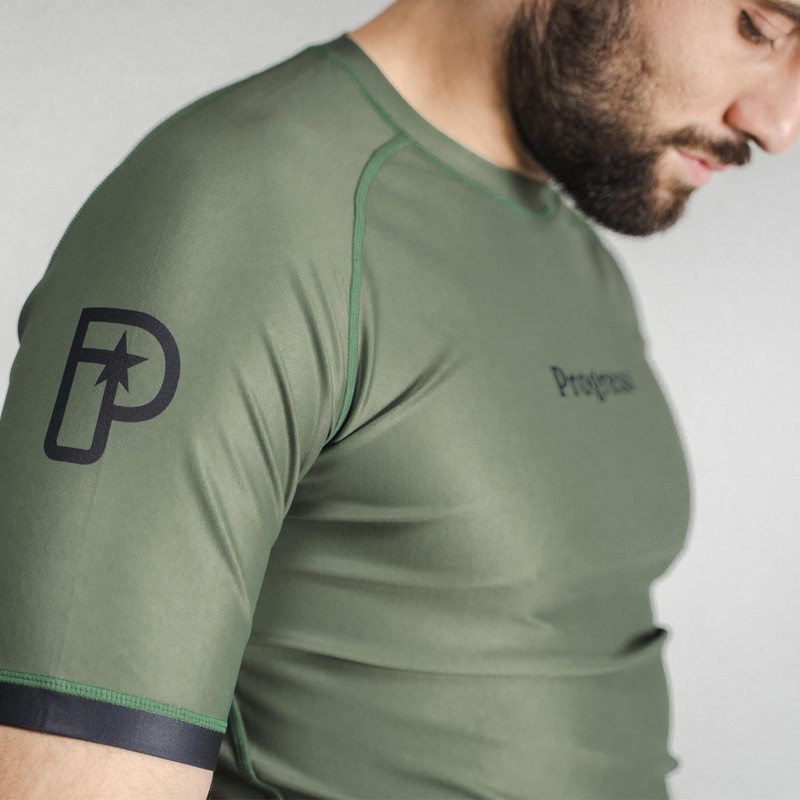 Progress Jiu Jitsu Academy+ Short SleeveRashguard | Flexible and Durable