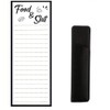 Magnetic Note Pad for Fridge with Pen Holder Grocery List