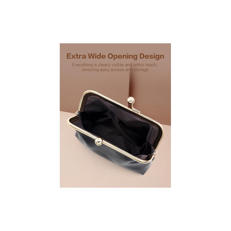 Monedero pequeño para mujer, Negro