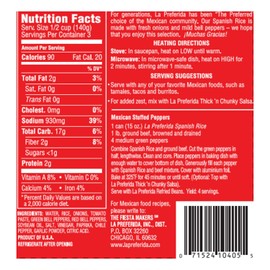 La Preferida Canned Spanish Rice, 15 OZ, (Pack of 12)