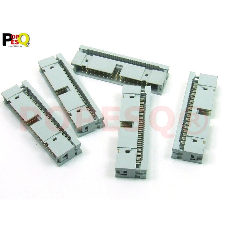 POPESQ® #A2061 IDC 2.54 mm Female Ribbon Cable 34-Pin Pack