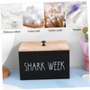 ULTECHNOVO Tampon Organizer Wood Storage Box Feminine Product Holder with