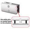 Railing Glass Clamp, 4 Pack Stainless Steel 304 Adjustable 180°