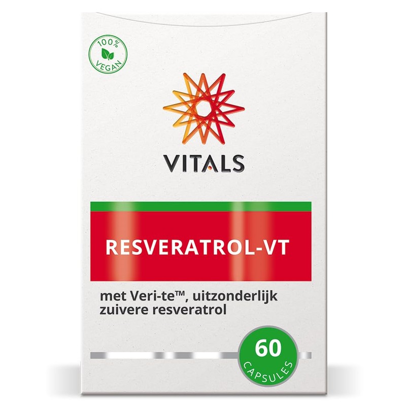 Vitals - Resveratrol VT 60 Capsules, Exceptionally Pure Resveratrol. High