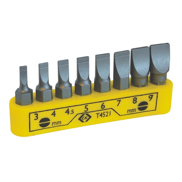 C.K T4521 Bit Set on Clip with 8 Slotted bits