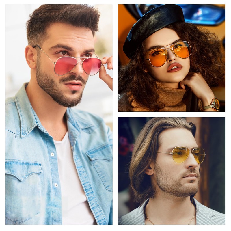 SOPHILY 3 Pack Bifocal Reading Sunglasses for Women Men, Aviator