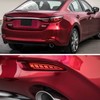 GEEGEETOP Red Lens LED Rear Bumper Fog Light Assembly Compatible