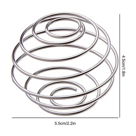 Luckious 2PCS Stainless Steel Bottle Mixer Ball, Wire Whisk Ball Mixer Shaker for Drink Bottle Shaker Cup - Blender Whisk Protein Shaker Ball (4.5 * 5.5CM)