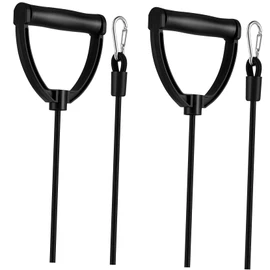 Kisangel Exercise Bands Resistance Bands Handles Pair for Stair Stepper Tone Muscle