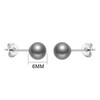 Philip Jones Grey Shell Pearl Earrings