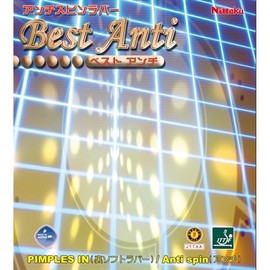 Nittaku NR-8540 Table Tennis Rubber, Best Anti-Back, Soft Backing, For Defense Use, Black, Thick