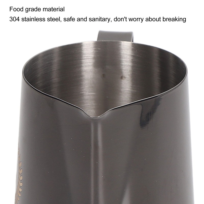 Frothing Cup 600ml 304 Stainless Steel Thickened Milk Frothing Jug