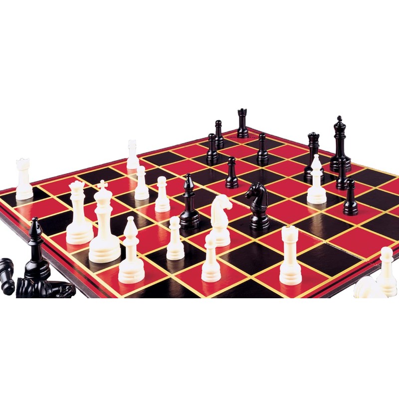Pressman Toy Chess in Box, Red