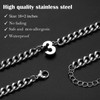 Lydow Number 4 Necklace for Men Boys Athletes Chain Four