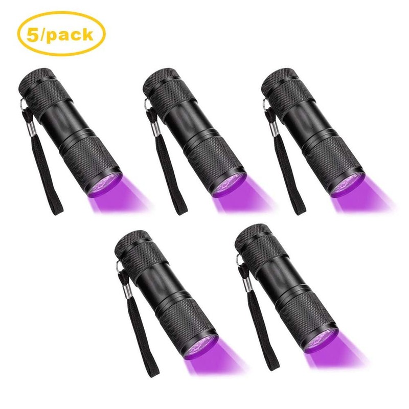 CFIKTE UV LED Flashlight Black Light UV Lights 9 LED