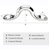 Greluma Pack of 25 M5 304 Stainless Steel Eyelet Tapes