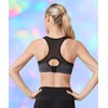 Yvette Sports Bra, Strong Hold, Mesh Racerback, Large Breasts without