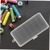 Operitacx Sewing Box Organizer Plastic Thread Storage Holder Multi-Slot Design