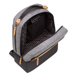 Petunia Pickle Bottom Axis Diaper Bag Backpack, Stylish Baby Bag Organizer, Sophisticated & Spacious Backpack for On The Go Moms (Camel/Graphite)