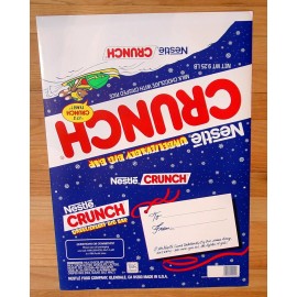 Nestle RARE Nestlé® LARGE CHRISTMAS CRUNCH BAR WRAPPER