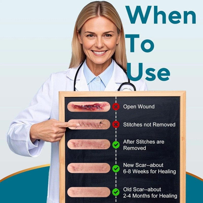 Invisible Silicone Scar Tape - Flexible, Reusable & Comfortable -