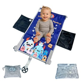 Nordfina Designs Kids Airplane Bed & Footrest 3-in-1 Kit |Baby Travel Essential |Kids Travel Essentials |Long Flight Must Haves |Bed for Toddlers 1-3 |Toddler Must Haves |Best Airplane Gadgets