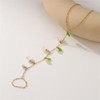 Lily of The Valley Bracelet Chain Ring Bracelet for Women