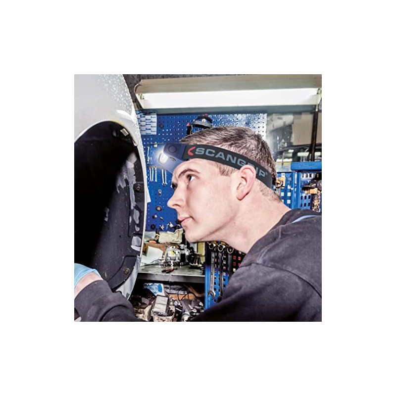 Scangrip I-View, Rechargeable COB LED headlamp, Panoramic Beam, Touchless on/Off