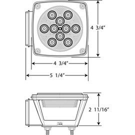 Optronics TLL9RK LED Sealed Trailer Light Kit, Red, One Size