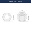 sourcing map 35Pcs M6 x 1 Nylon Insert Hex Lock