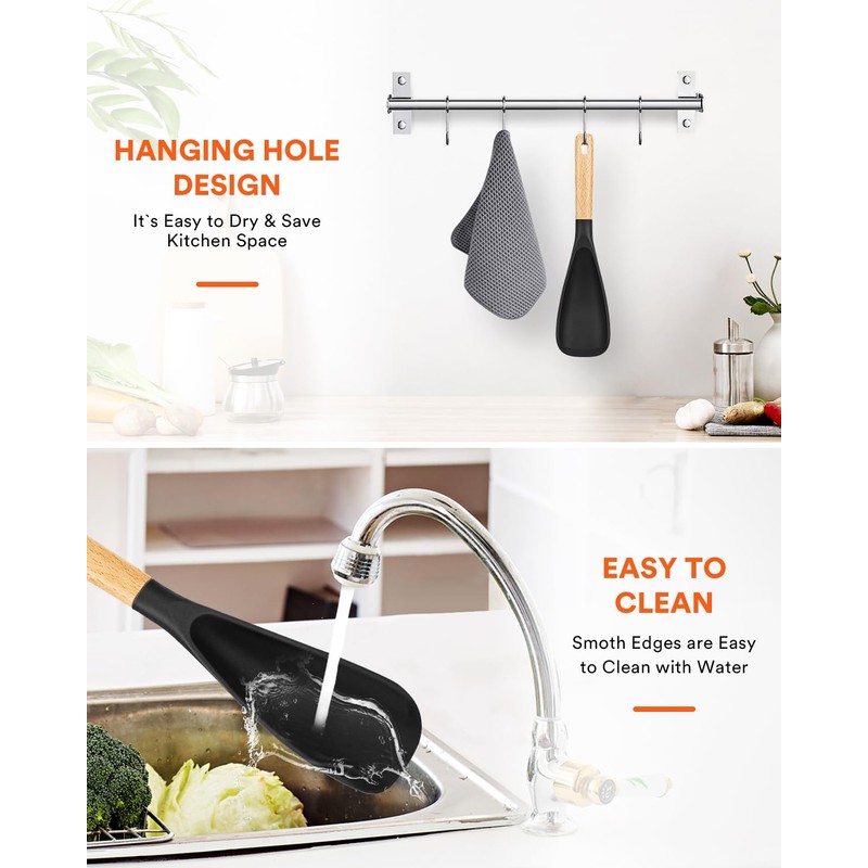 Cooking Spoon for Nonstick Cookwares, Great for Cooking and Serving