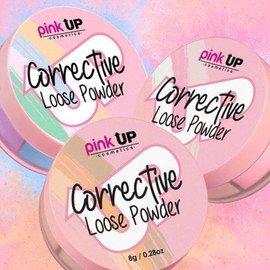 PINK UP Corrective Loose Powder Polvo Suelto Corrector para rostro Polvo traslucido Corrector Para pequeñas imperfecciones Unifica el tono de cualquier color de piel Tono NEUTRAL 8 gr