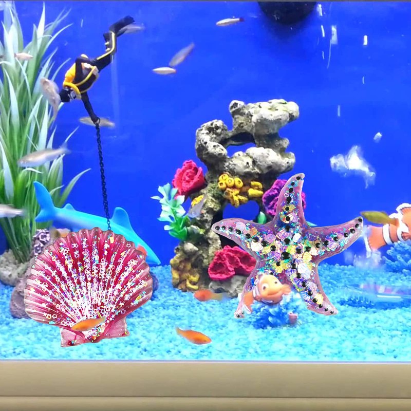 Voaesdk Ocean Theme Resin Molds, 3D Seashell Silicone Molds for