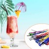 Bymivofun 100 pcs Fireworks Picks, Palm Tree Picks, Mini Drinks