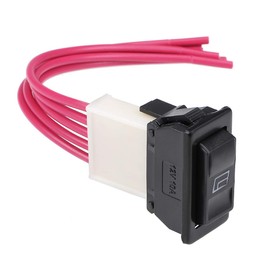 sourcing map Universal 5 Pin Car Window Switch Car Control Master Rocker Switch W Switch & Wiring Harness Momentary Glass Lifter Switch DC 12V