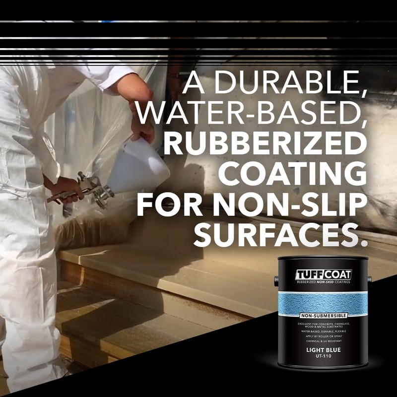 Tuff Coat UT-110 Light Blue - 1 Gallon: Medium Texture,