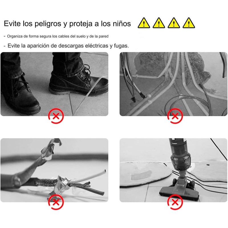 Vimi Cubierta para Cables De 3 Metros Organizador Y Protector