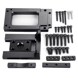 AXSPEED Aluminum Motor Mount Quick Release Motor Base for 1/5 X-MAXX 6S 8S XRT 8S 77086-4 RC Truck (Black)