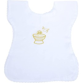 Christening Shirt, Unisex Vest Made in Italy, Hand Embroidered, One Size, White