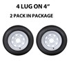 4.80-12 4.80x12 480-12 4.80-12 Trailer Tires with 12" Rims, 4