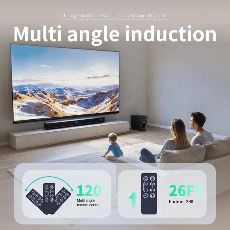 ZWP Replacement Remote Control Fit for Bose TV Speaker,Compatible for