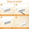 MOROBOR White Mini Finger Edge Pull, 20 PCS Concealed Handle