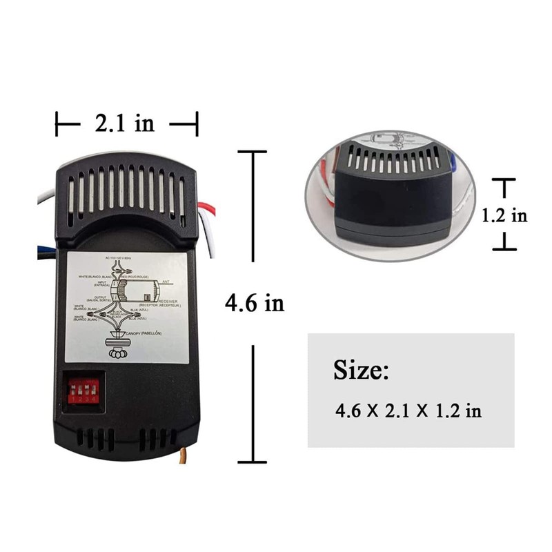 Ceiling Fan Remote Control Kit Replacement for Harbor Breeze Hunter